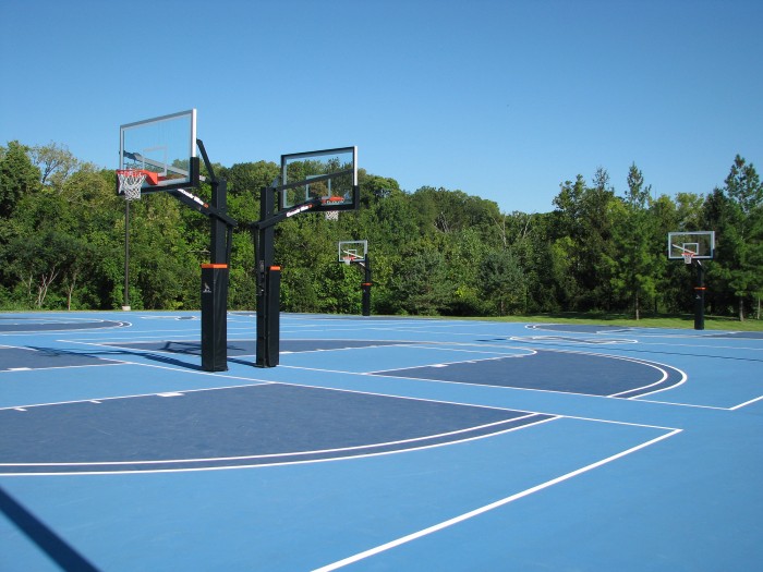 Newly designed Xavier University Basketball Courts